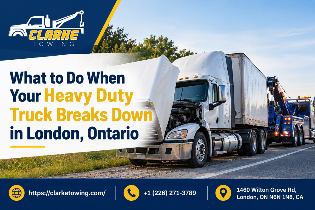 What to Do When Your Heavy Duty Truck Breaks Down in London, Ontario